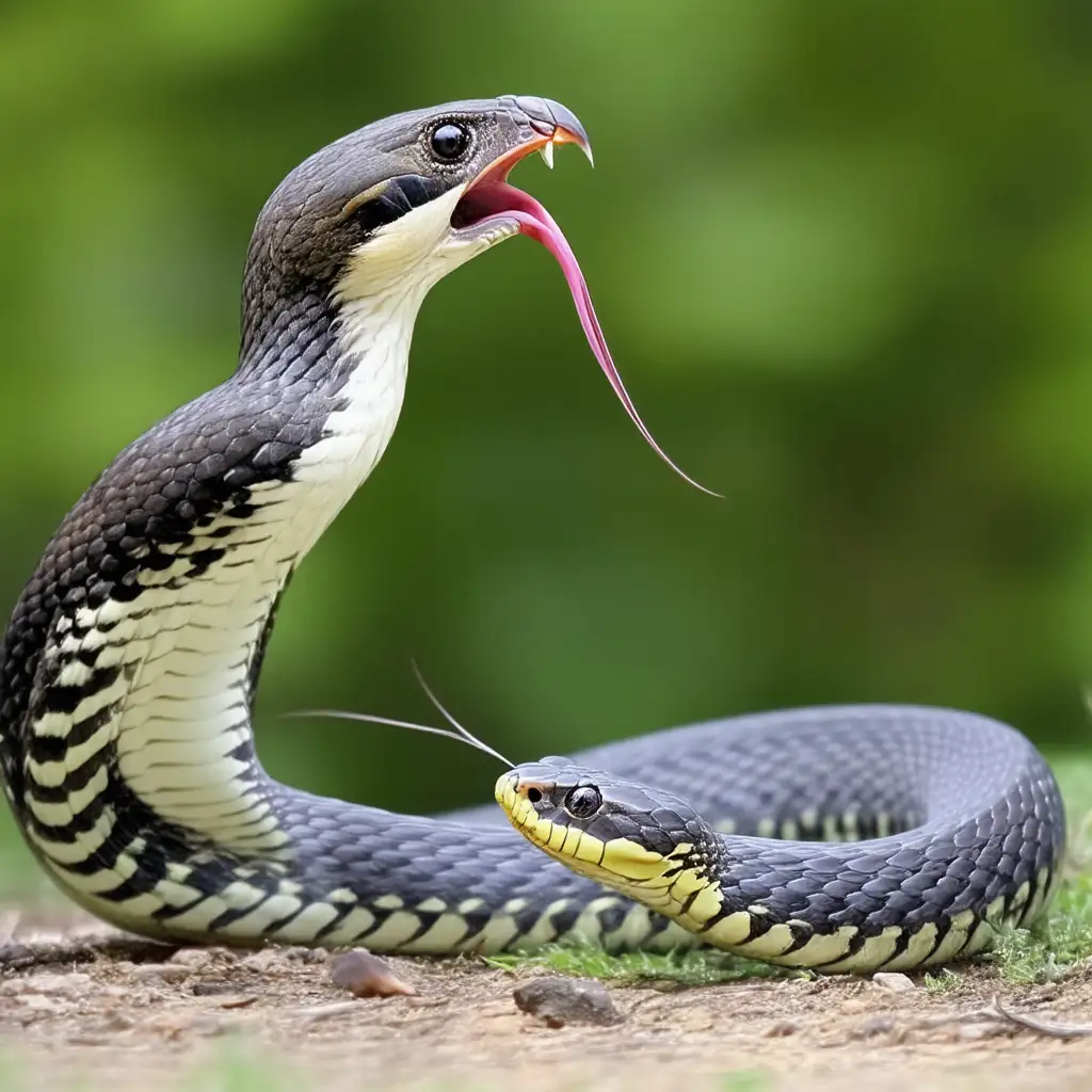 Baseline: Snake eats bird